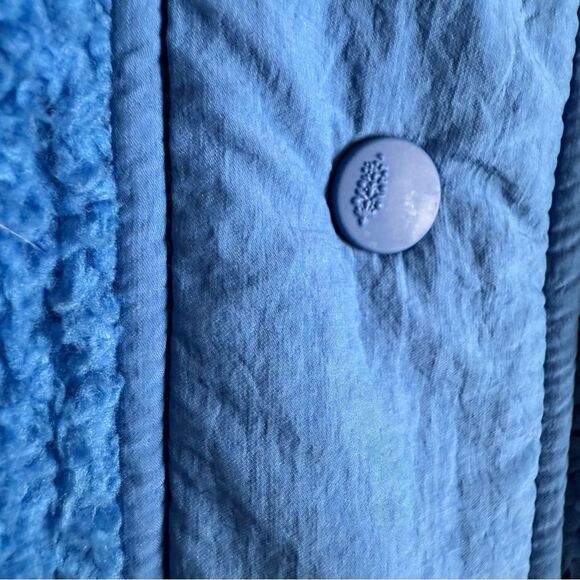 NWT Free People Movement Scout It Out Fleece Vest • Oversized• Side Bows • Blue - Picture 7 of 16